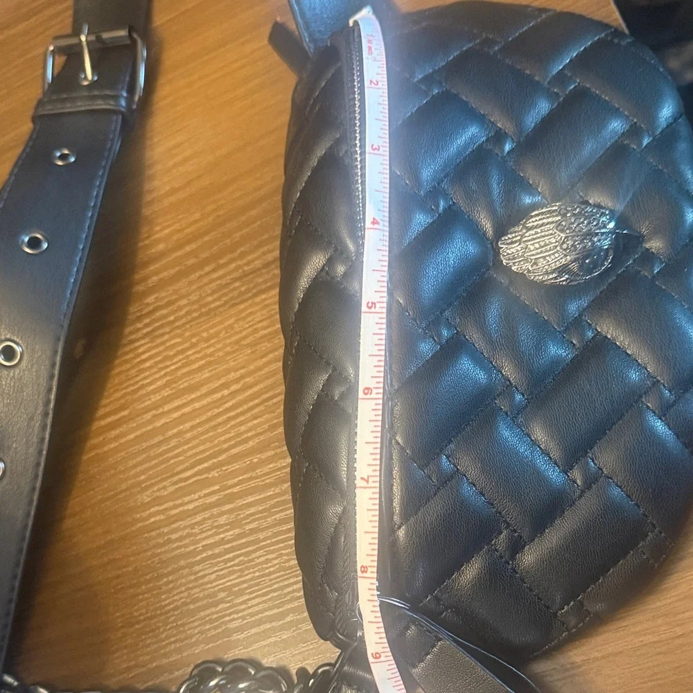 Kurt Geiger Black Leather Chain Bag - Picture 3 of 4